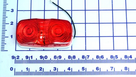 Lampara completa roja 24v 823-107R