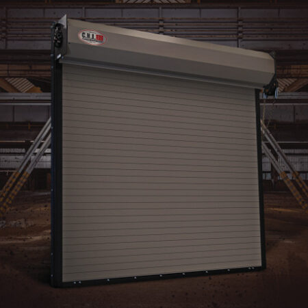 Cortina Enrollable CHI Modelo 6000 Insulada de acero galvanizado para aplicaciones industriales