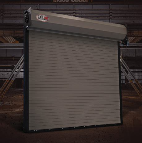 Cortina Enrollable CHI Modelo 6000 Insulada de acero galvanizado para aplicaciones industriales