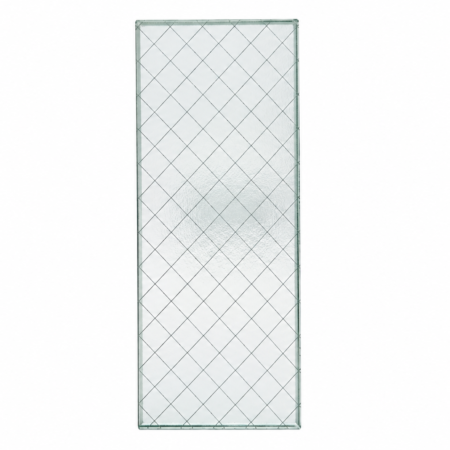 Vidrio Alambrado de Seguridad 0.5 x 26 pulgadas para puertas y ventanas industriales