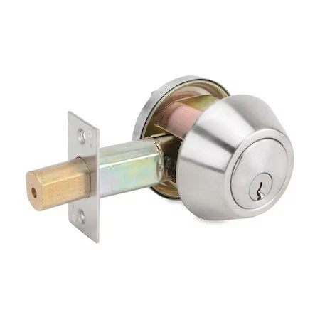 Deadbolt Imperial GLC560UL-626 de cilindro único con acabado cromo satinado para puertas comerciales e industriales